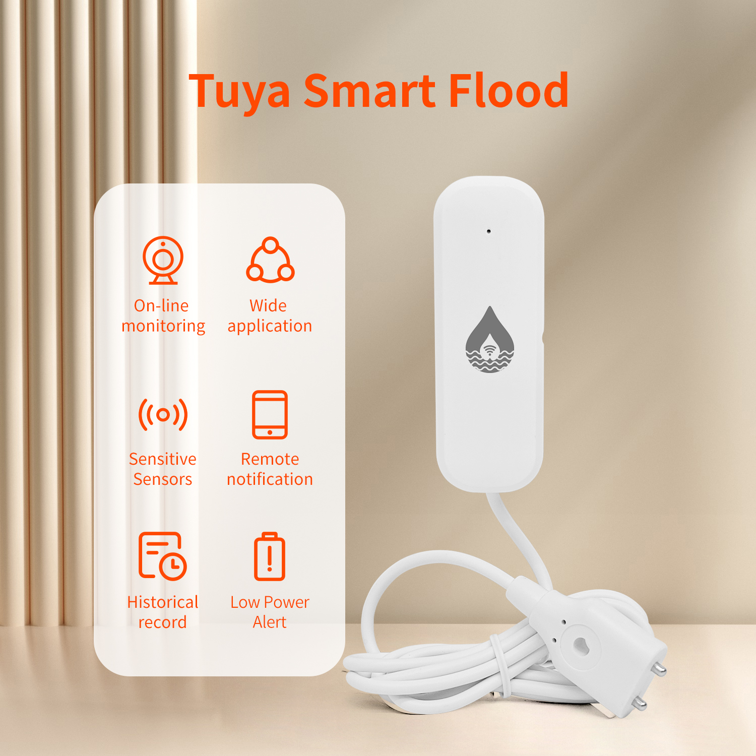 YFK Tuya WiFi Water Leakage Se - مراجعة Home Automation Ideas وسعره