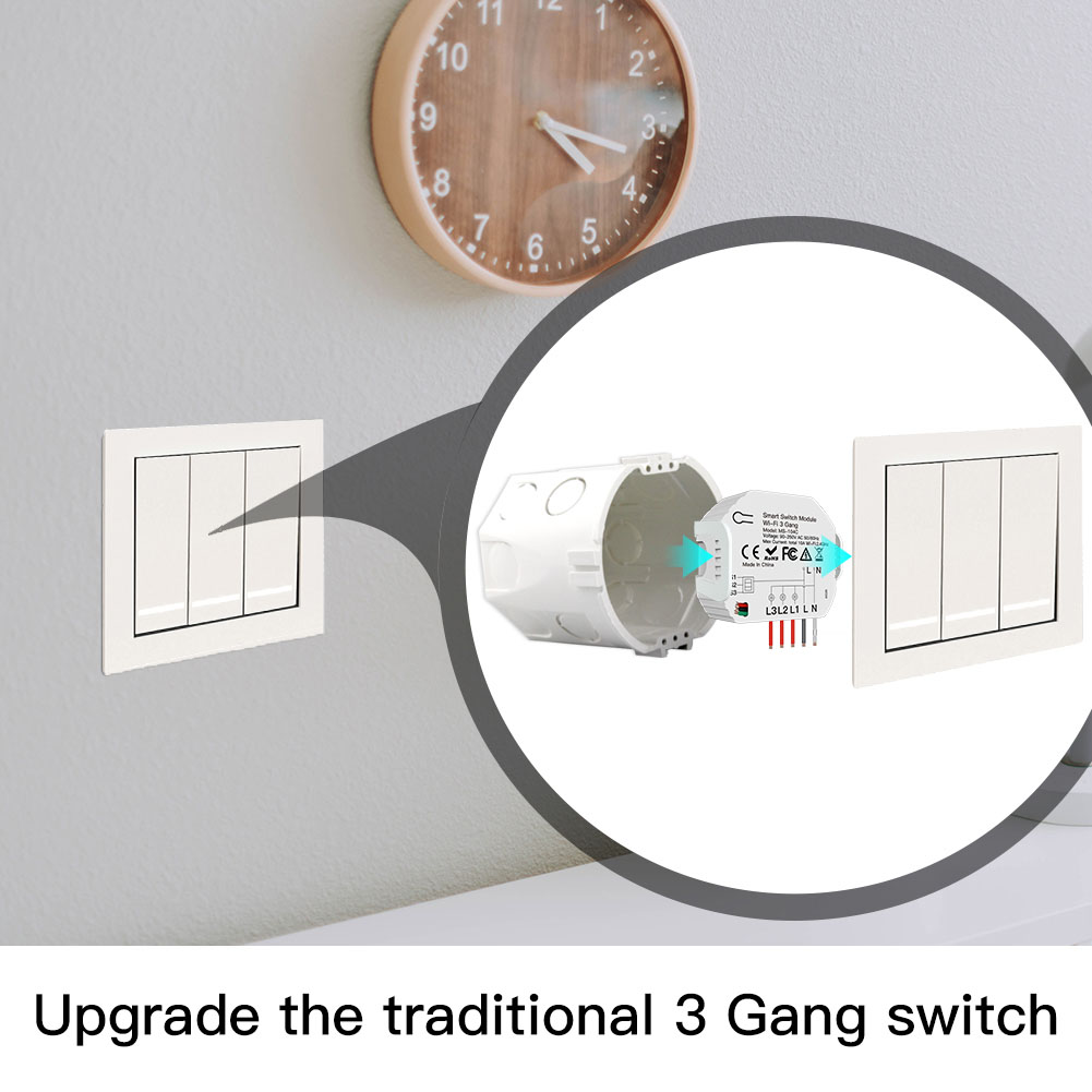 Wifi 3Gang 1/2 Way Mini DIY Li - مراجعة Diy Home Automation Controller وسعره