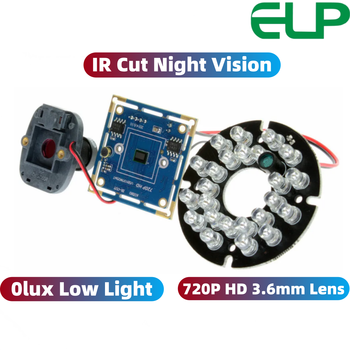 ELP 720P HD IR USB Camera with - مراجعة Home Automation Raspberry Pi وسعره