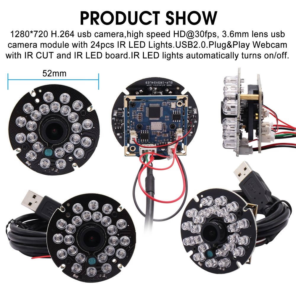 ELP 720P HD IR USB Camera with - مراجعة Home Automation Raspberry Pi وسعره