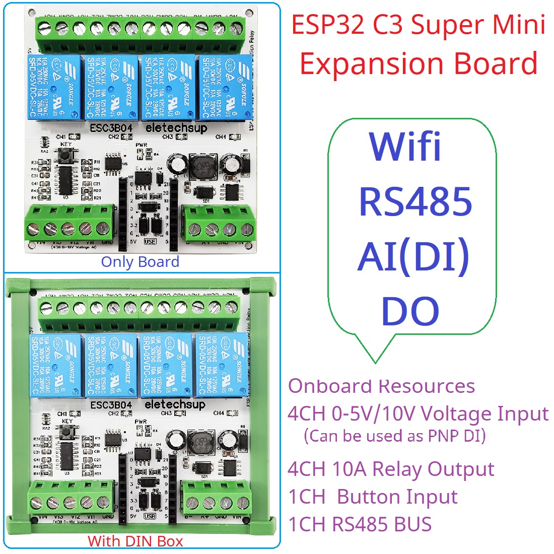 DC 9V 12V 24V 4AI-4DO 0-10V An - مراجعة Home Automation Raspberry Pi وسعره
