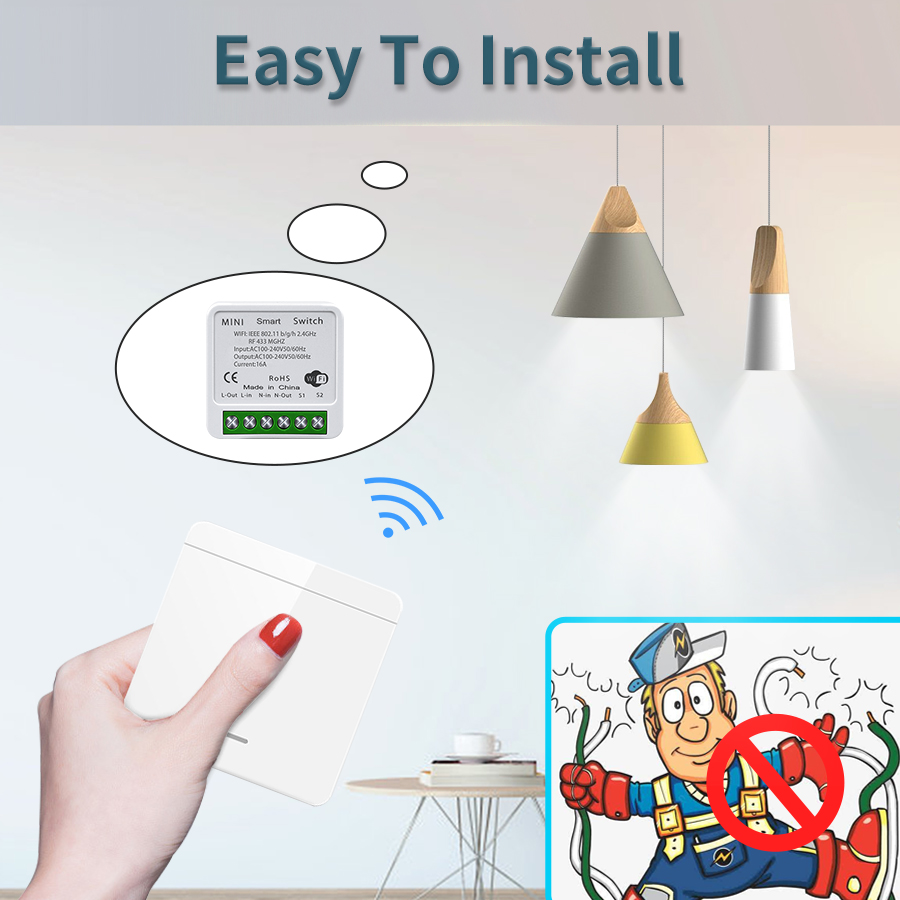 16A Tuya WiFi DIY Smart Switch - مراجعة Home Automation Industry وسعره