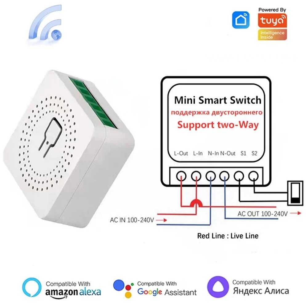 Tuya Mini 16A WiFi Switch Smar - مراجعة Home Automation Ideas وسعره