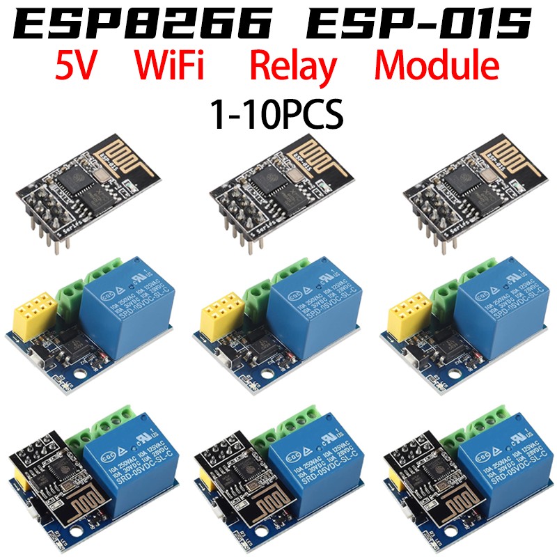 ESP8266 ESP-01 ESP-01S 5V WiFi - مراجعة Home Automation With Arduino وسعره