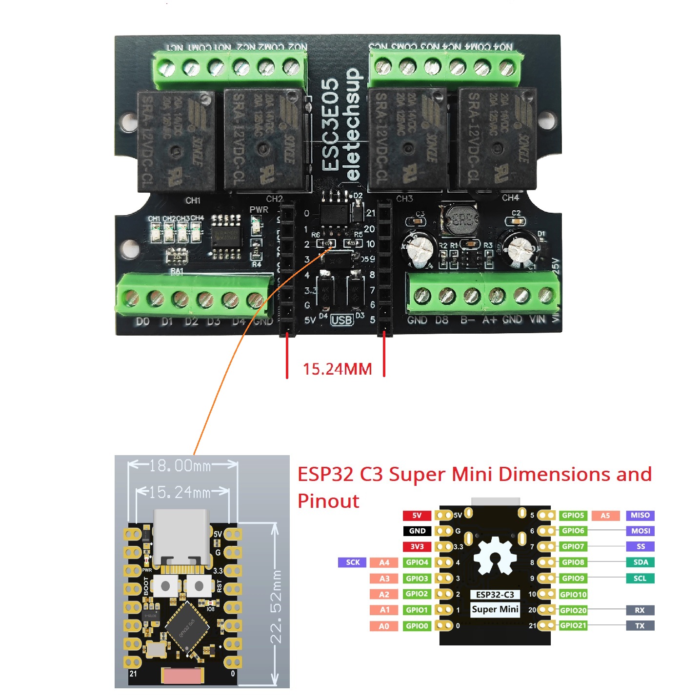 ESP32 C3 Super Mini Developmen - مراجعة Home Automation With Arduino وسعره
