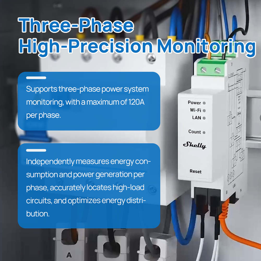 Shelly Pro 3EM 120A Lan Din Ra - مراجعة Shelly Relay Module وسعره