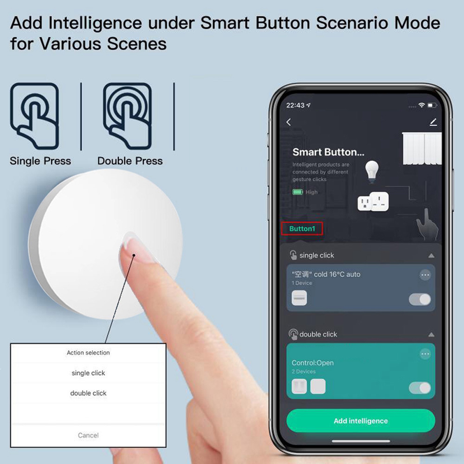 Zigbee Smart Knob Scene Switch - مراجعة Diy Smart Home Automation Devices وسعره