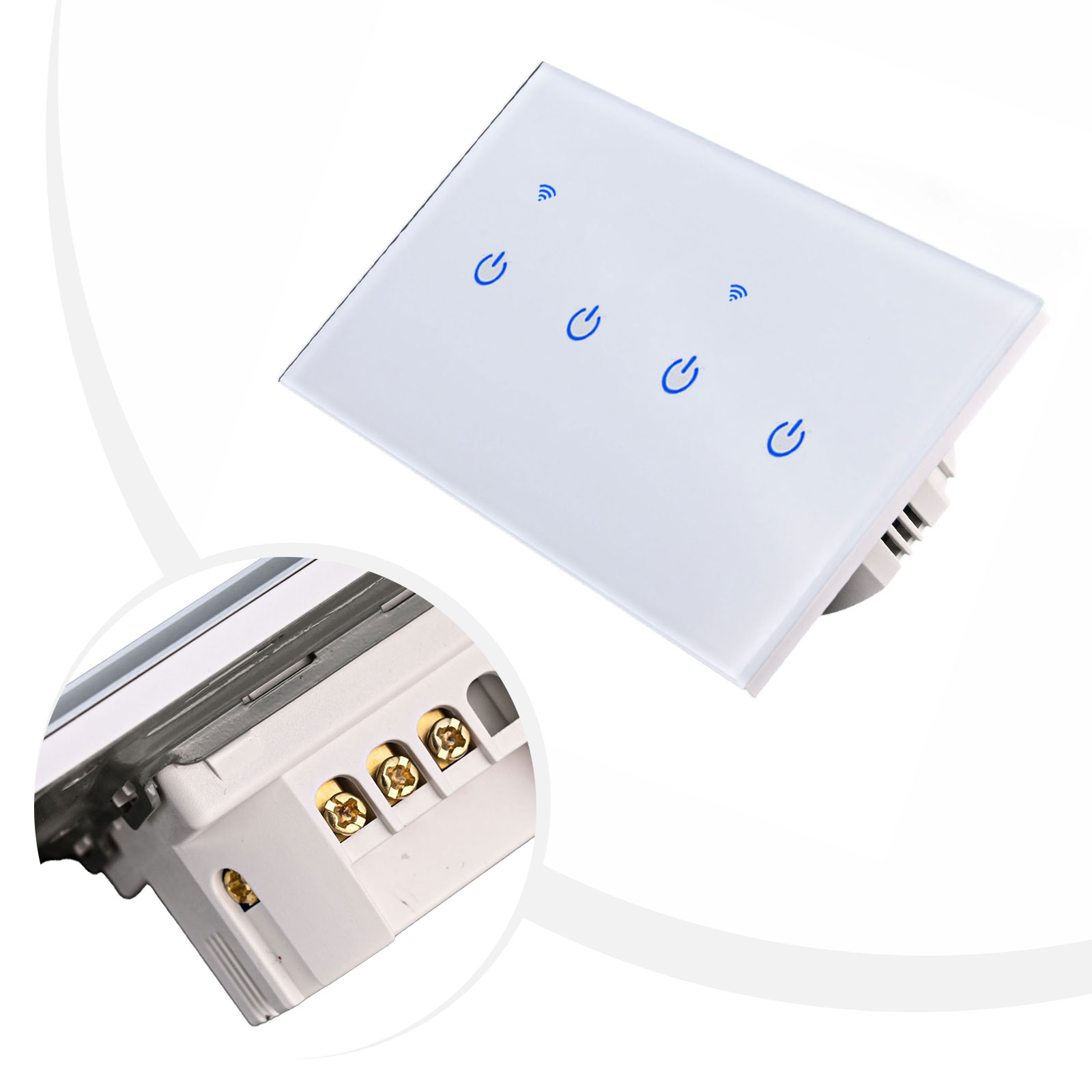 A For For Smart touch switch d - مراجعة Home Automation System Design وسعره
