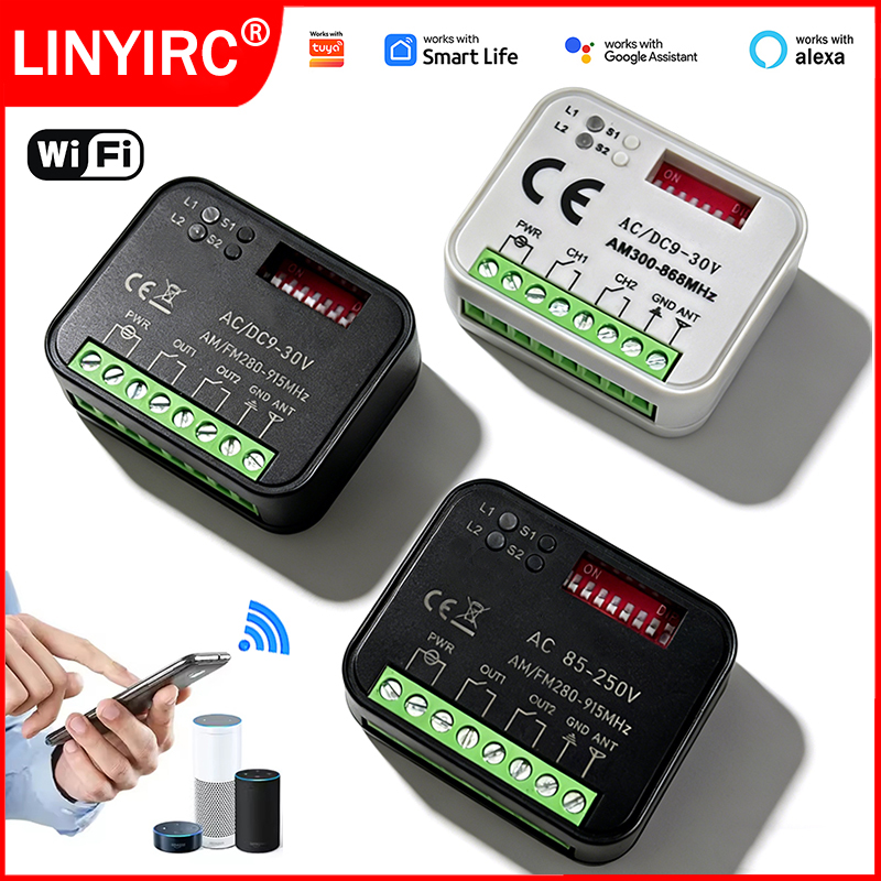 Works With Tuya Wifi 300-868MH - مراجعة 433Mhz Receiver Module وسعره