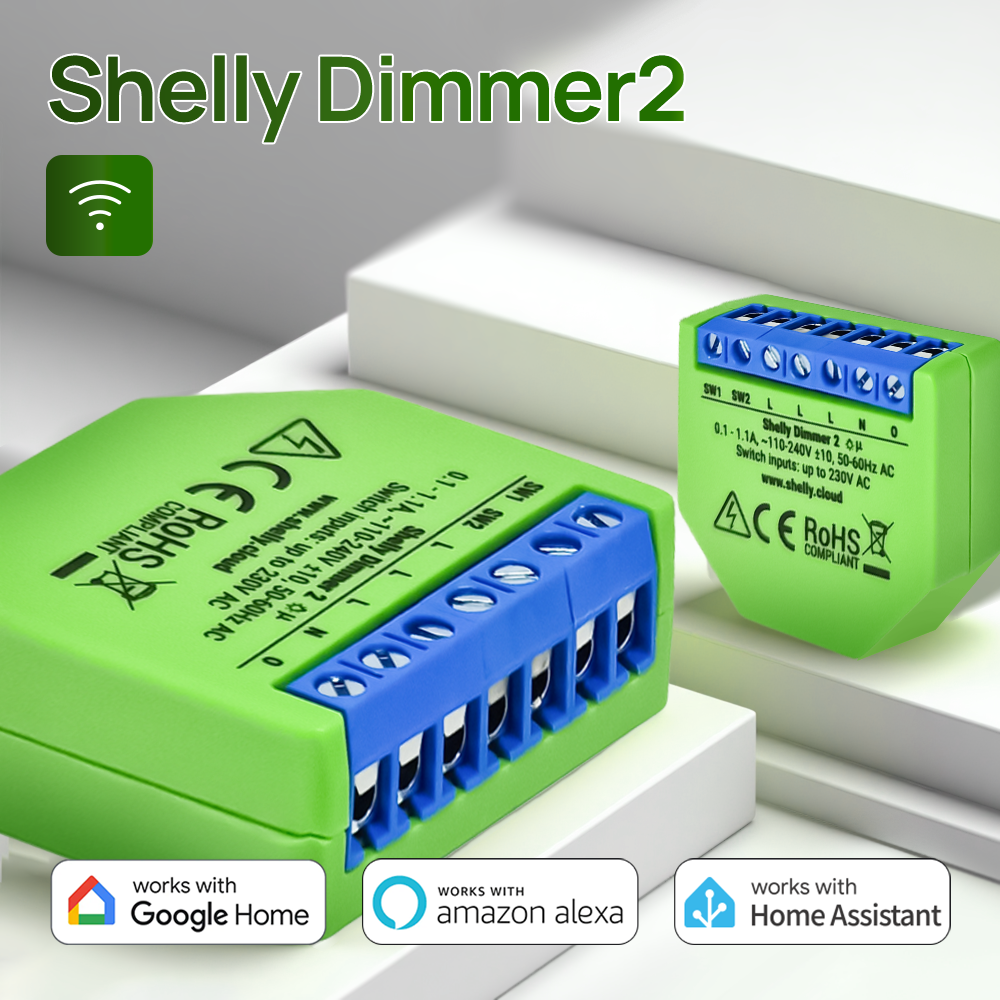 Shelly Dimmer 2 Smart Switch M - مراجعة Shelly Relay Module وسعره