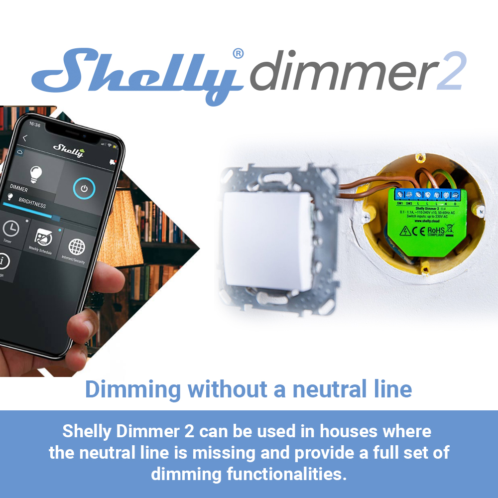 Shelly Dimmer 2 Smart Switch M - مراجعة Shelly Relay Module وسعره