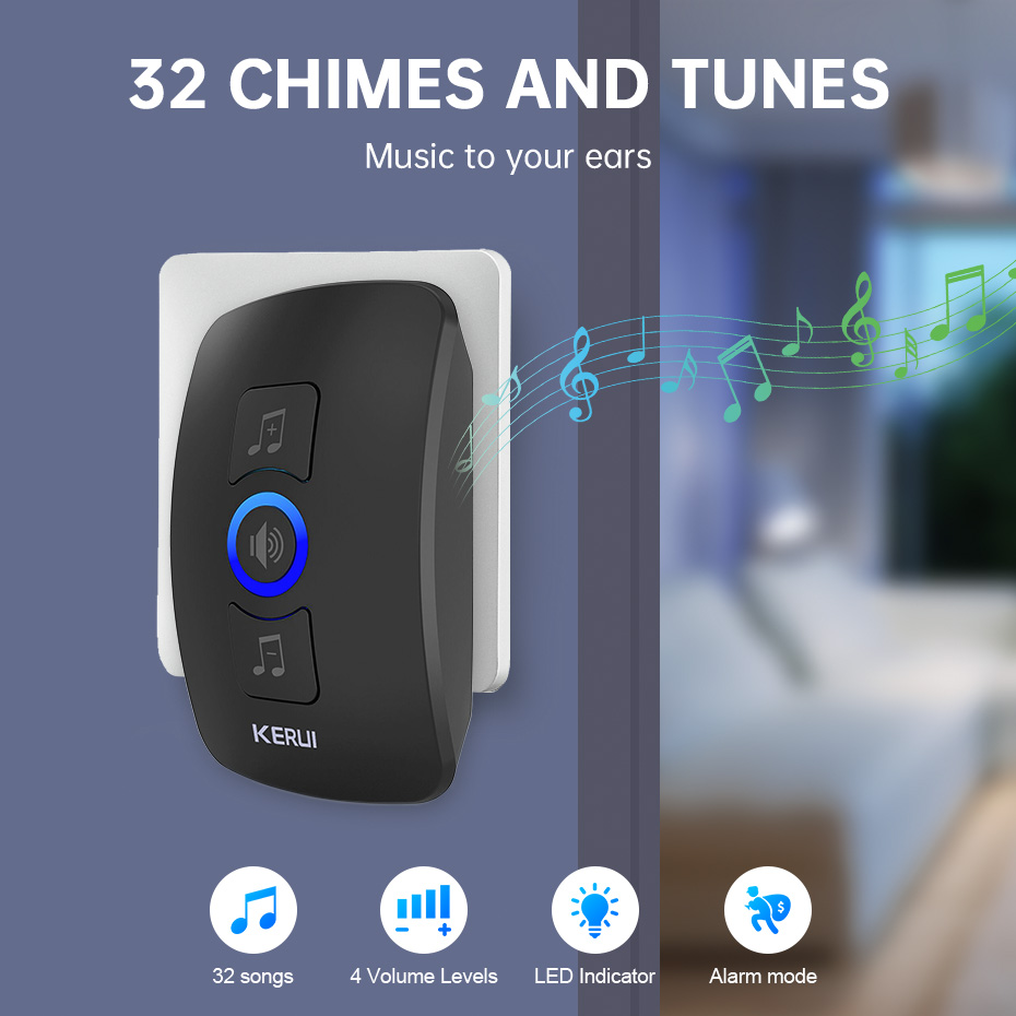 KERUI M525 Door Bell Chime Kit - مراجعة Smart Home Automation Diy وسعره