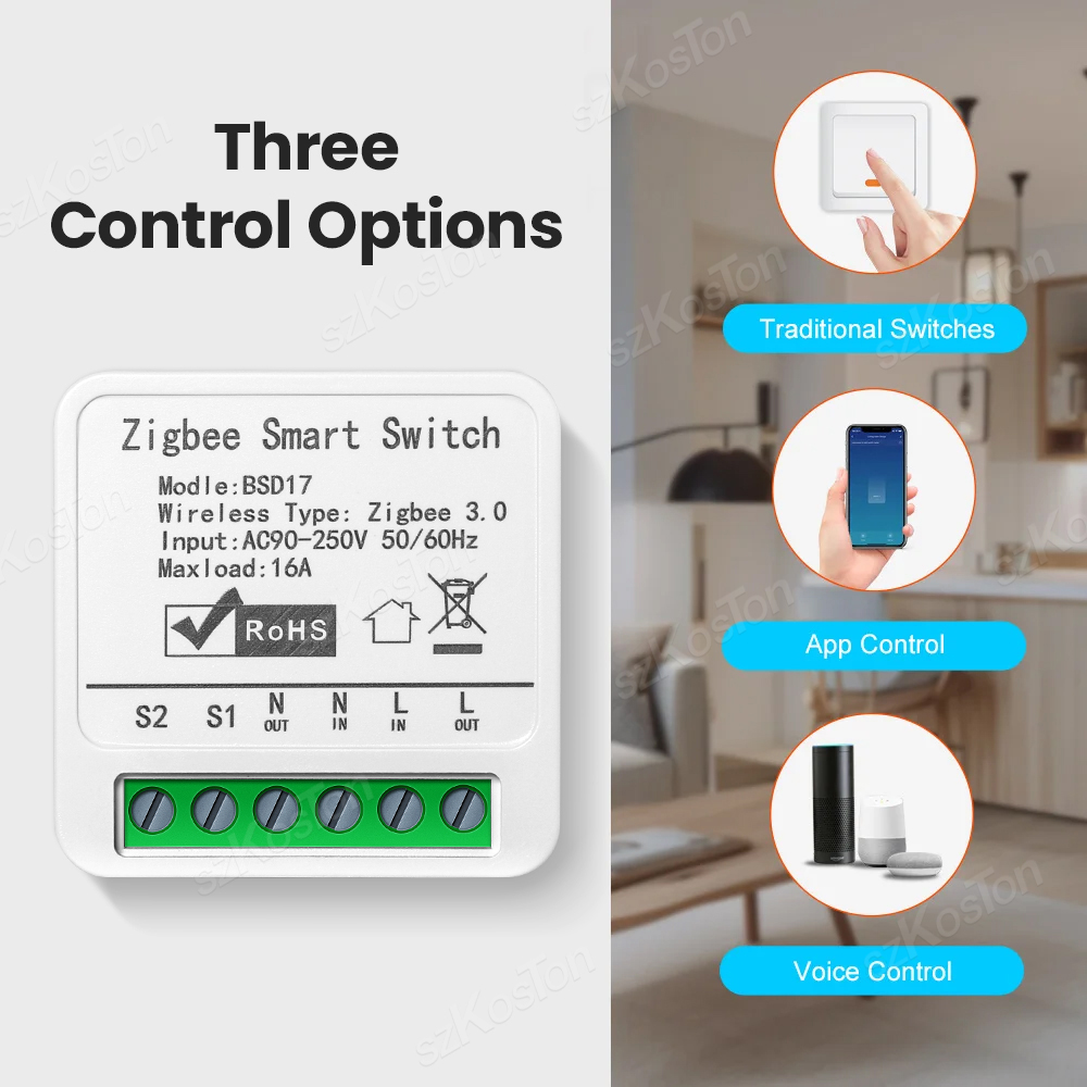 16A Tuya ZigBee Smart Switch M - مراجعة Diy Home Automation Hub وسعره